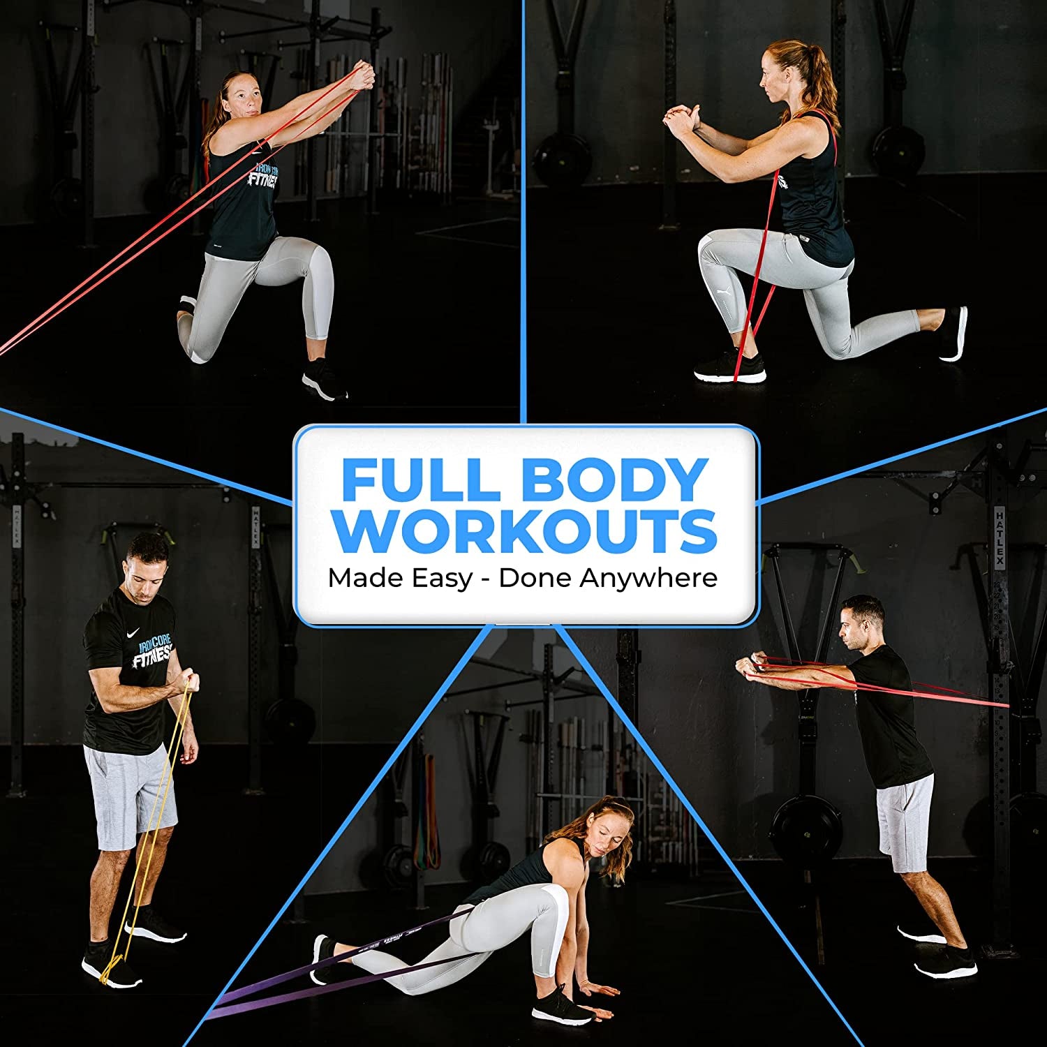 Pull up Assistance Resistance Bands by - Strength Power Flexibility Training at Home or Gym. Ebooks and Workout Chart Included.